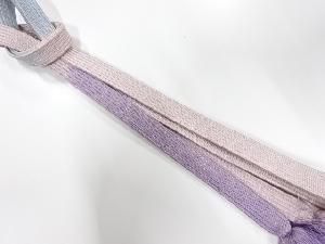 正絹　無形文化財　道明製　手組帯締め